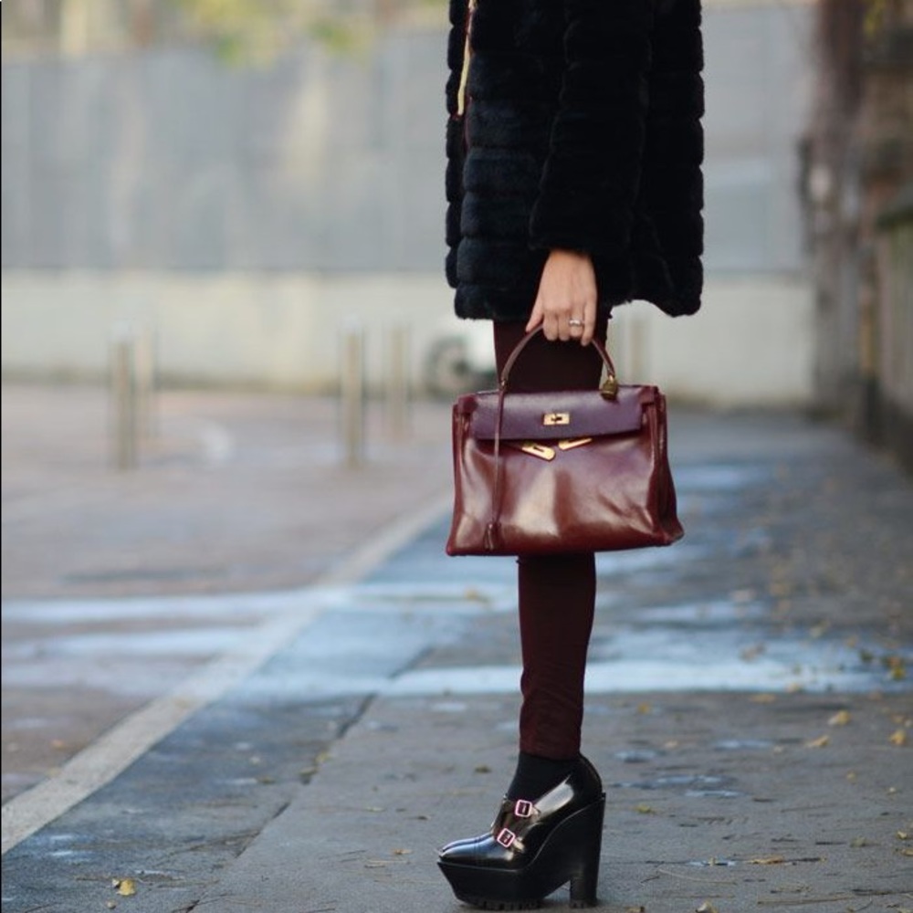 Burberry Prorsum wedge heeled shoes BLOGGER STYLE